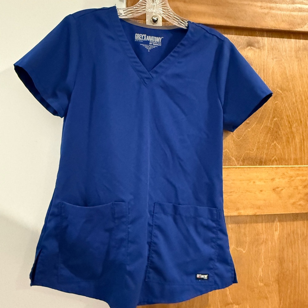 Grey's Anatomy Royal Blue Scrub Top